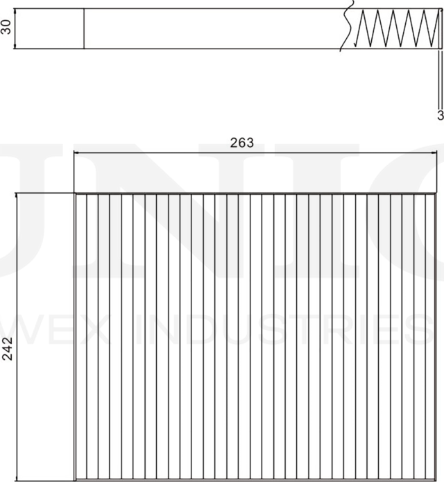 Фильтр салона (Unio). Артикул FLT-40080C