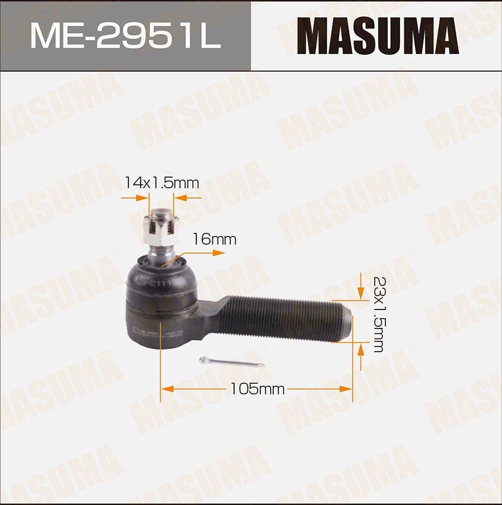 Наконечник рулевой тяги Masuma. Артикул ME-2951L