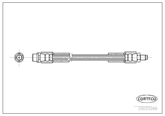 Тормозной шланг Corteco задний задний наружный для Audi A8 II (D3) 2002-2010. Артикул 19033566