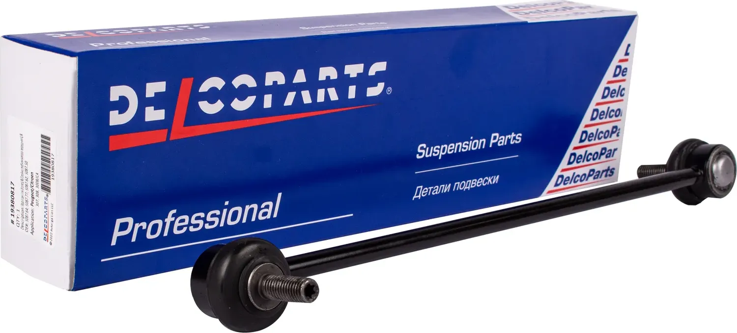 СТОЙКА СТАБИЛИЗАТОРА ПЕРЕДНЕГО (Delcoparts). Артикул 19380817