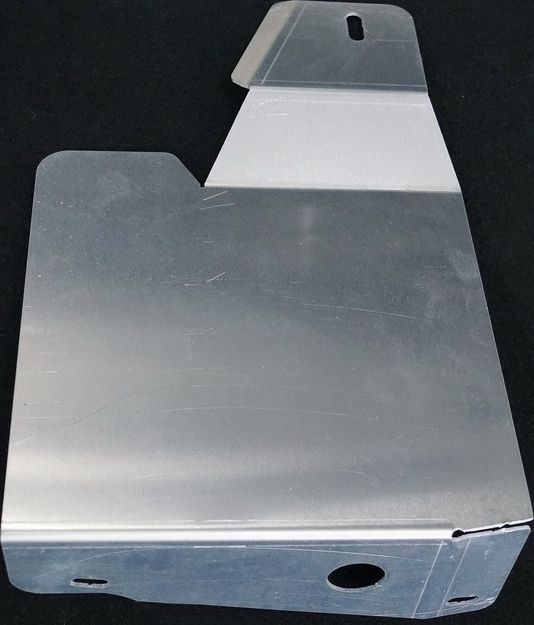 Защита алюминиевая ТСС (2 см) для двигателя правая (ГРМ) Exeed LX (2WD) 2022-2026. Артикул ZKTCC00518