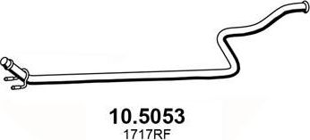 Глушитель Asso для Peugeot Partner Tepee 2008-2018. Артикул 10.5053