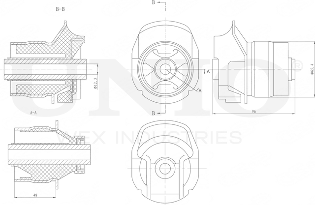 Сайлентблок балки (Unio). Артикул RMP-20453