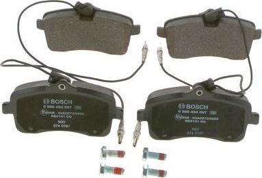 Тормозные колодки Bosch. Артикул 0 986 494 097