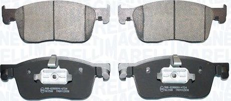 Тормозные колодки Magneti Marelli передние для Peugeot Expert III 2016-2026. Артикул 363916061201