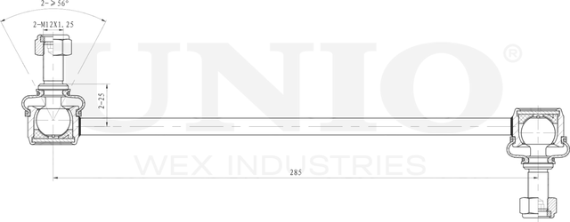 Тяга/стойка стабилизатора (Unio). Артикул SSP-50022