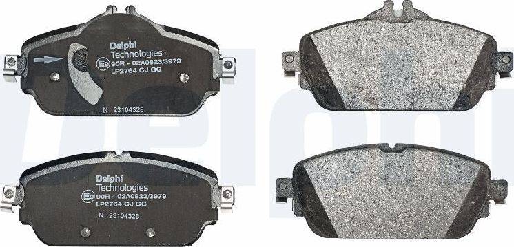 Тормозные колодки Delphi (Low-Metallic). Артикул LP2764