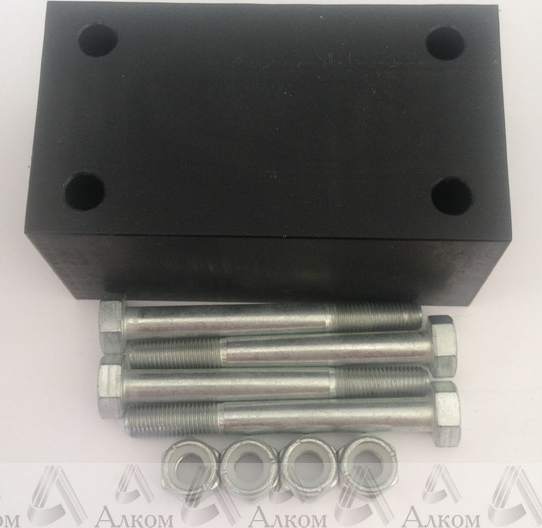 Проставка Алком рессора-рама под серьгу 40 мм (с крепежом) для УАЗ 469 1972-2011. Артикул 879