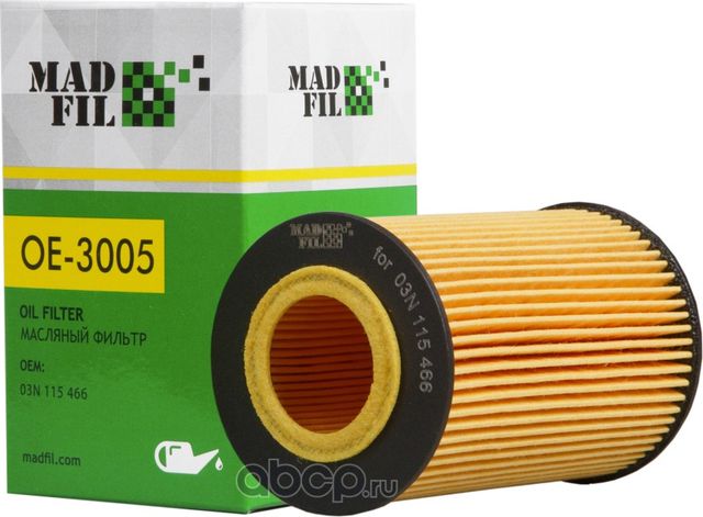 3005 Фильтр масляный 3 115 466 (Madfil). Артикул OE3005