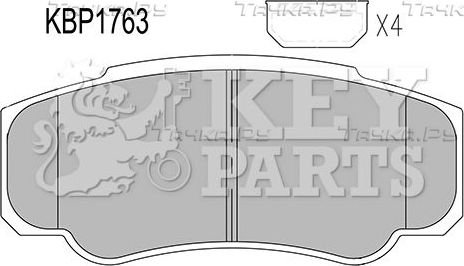 Тормозные колодки KEY PARTS. Артикул KBP1763