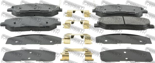 Тормозные колодки Febest передние для Hyundai Santa Fe IV 2018-2026. Артикул 1201-SANF