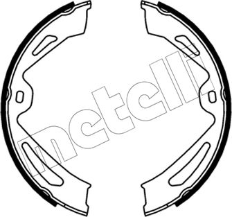 Тормозные колодки (стояночная тормозная система) Metelli. Артикул 53-0726