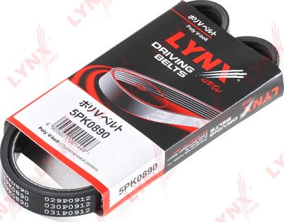 Приводной ремень поликлиновой LYNXauto для Toyota 4Runner III 1995-1997. Артикул 5PK0890