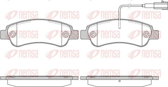 Тормозные колодки Remsa. Артикул 1238.02