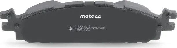 Колодки тормозные передние к-кт (Metaco). Артикул 3000417
