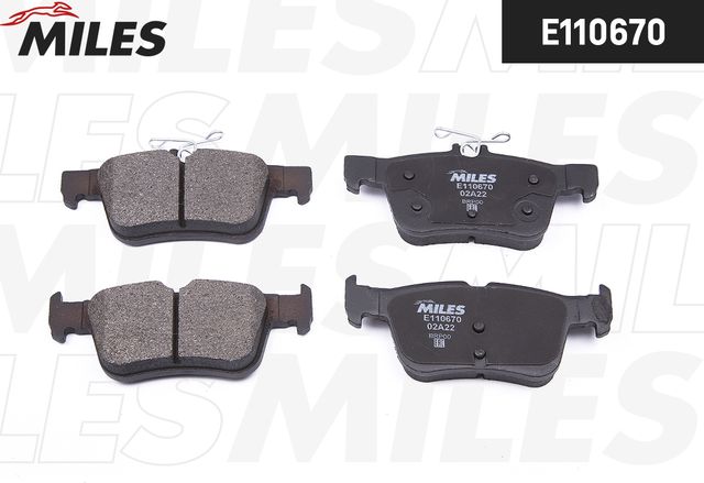 Тормозные колодки Miles (Semi-Metallic). Артикул E110670