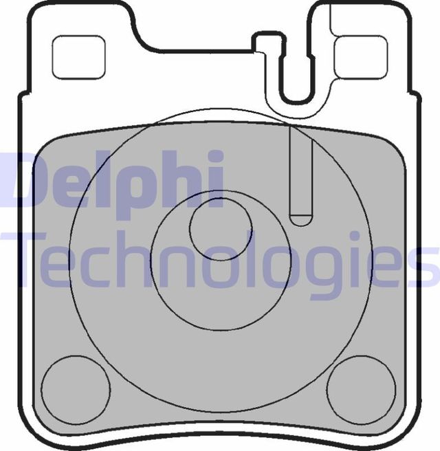 Тормозные колодки Delphi (Low-Metallic) задние для Chrysler Crossfire 2004-2007. Артикул LP841