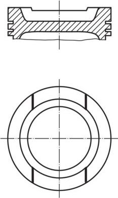 Поршень Mahle для Volkswagen Passat B5 1996-2000. Артикул 033 01 02