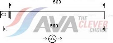 Осушитель кондиционера AVA (алюминий). Артикул MSD663