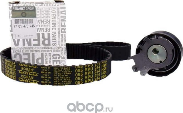 Ремень ГРМ с роликами (комплект) Renault. Артикул 7701476745