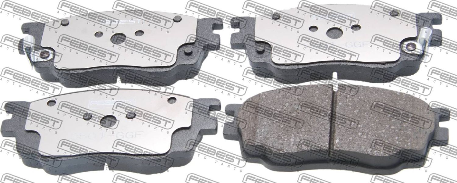 Тормозные колодки Febest. Артикул 0501-GGF