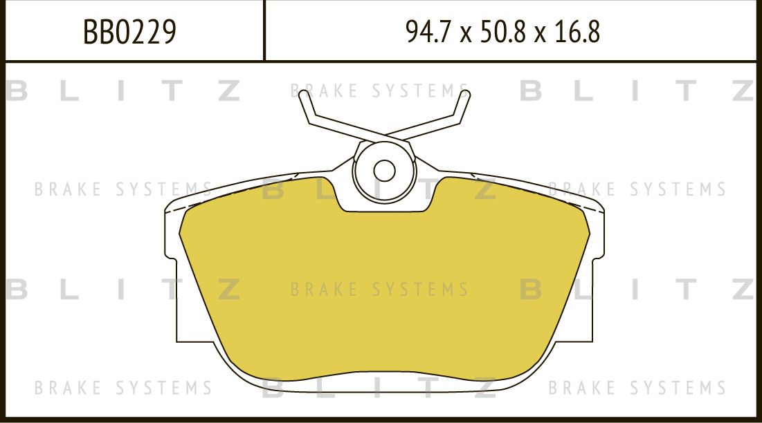 Колодки тормозные VW TRANSPORTER 92- задн. (Blitz). Артикул BB0229