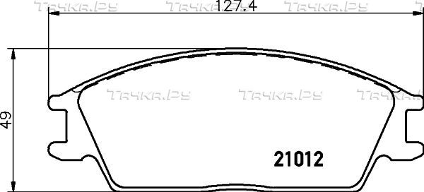 Тормозные колодки Nisshinbo. Артикул NP6031