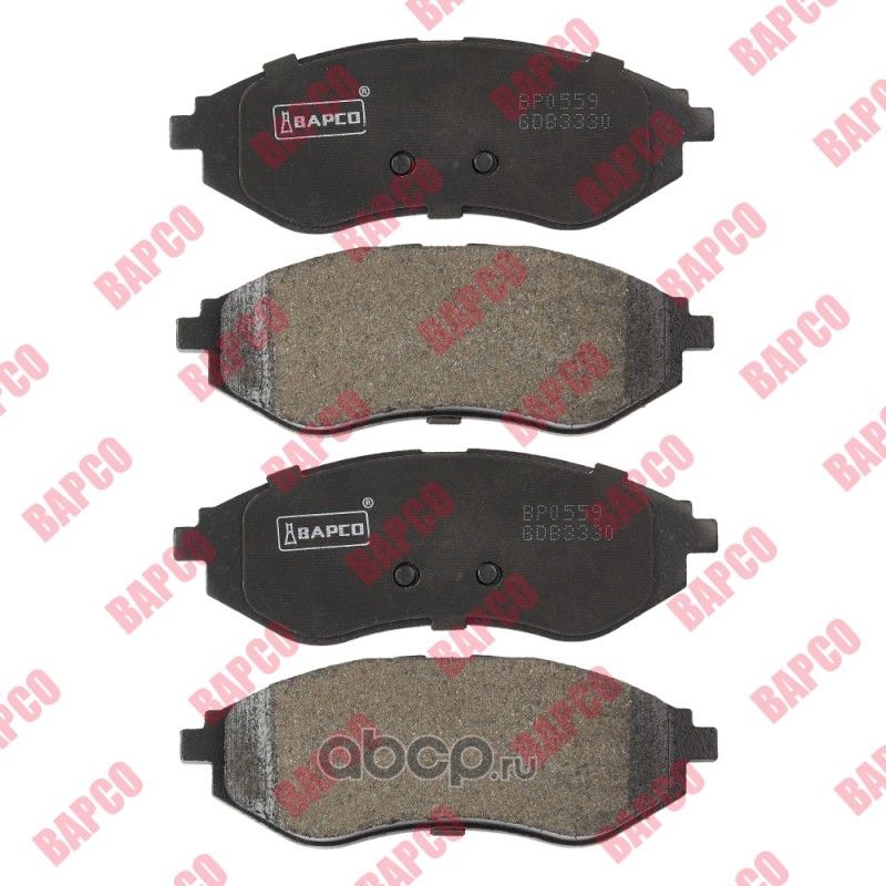 Колодки тормозные дисковые пер. CHEVROLET AVEO (T200, T250,T255) 06 (Bapco) Bapco. Артикул BP0559