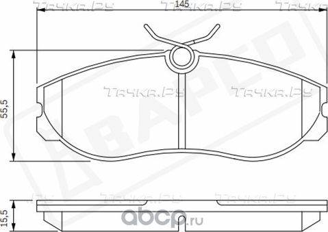 Колодки тормозные дисковые пер. FORD MAVERICK (UDS,UNS) 96-98, NISSAN (Bapco) Bapco. Артикул BP0094