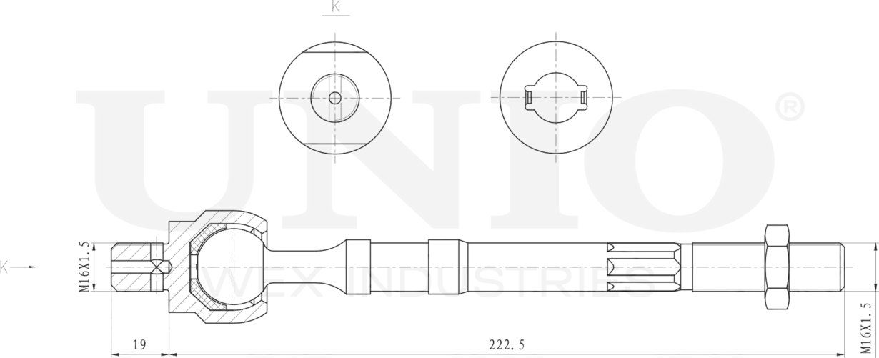 Тяга рулевая (Unio). Артикул SSP-30092