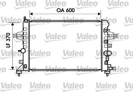 Радиатор охлаждения двигателя Valeo (алюминий). Артикул 734382