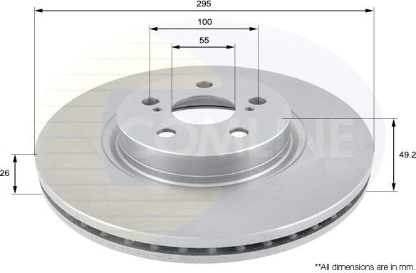 Тормозной диск Comline COATED. Артикул ADC01110V