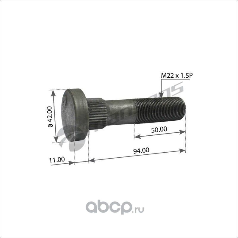 Болт колесный (Mansons). Артикул 033.200.035