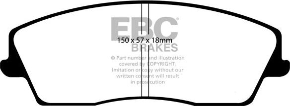 Тормозные колодки EBC Brakes. Артикул DP21723