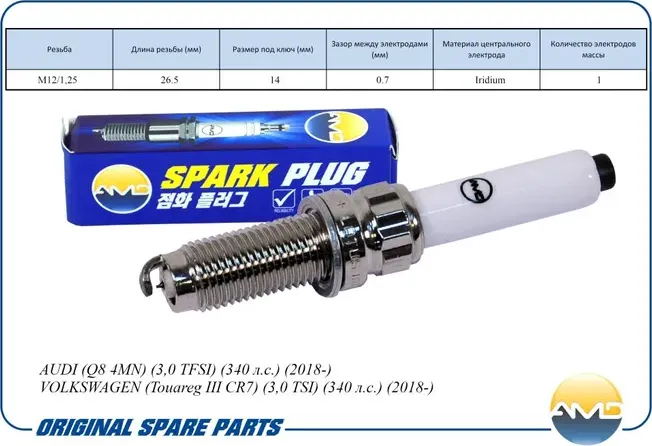 Свеча зажигания (AMD) AMD. Артикул AMDPL161