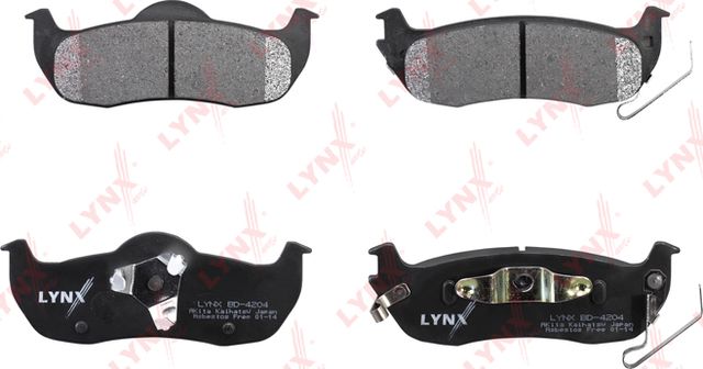 Тормозные колодки LYNXauto задние для Jeep Commander XK, XH 2005-2010. Артикул BD-4204