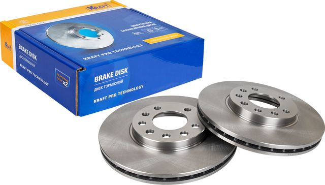 Диск тормозной OPEL ASTRA/ZAFIRA 96- 1.4/1.6/2.0/2.2 перед. (Kraft). Артикул KT016066