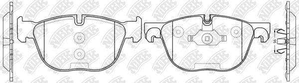 Тормозные колодки NiBK. Артикул PN0094