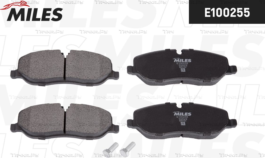 Тормозные колодки Miles (Semi-Metallic) передние для Land Rover Range Rover III 2002-2012. Артикул E100255
