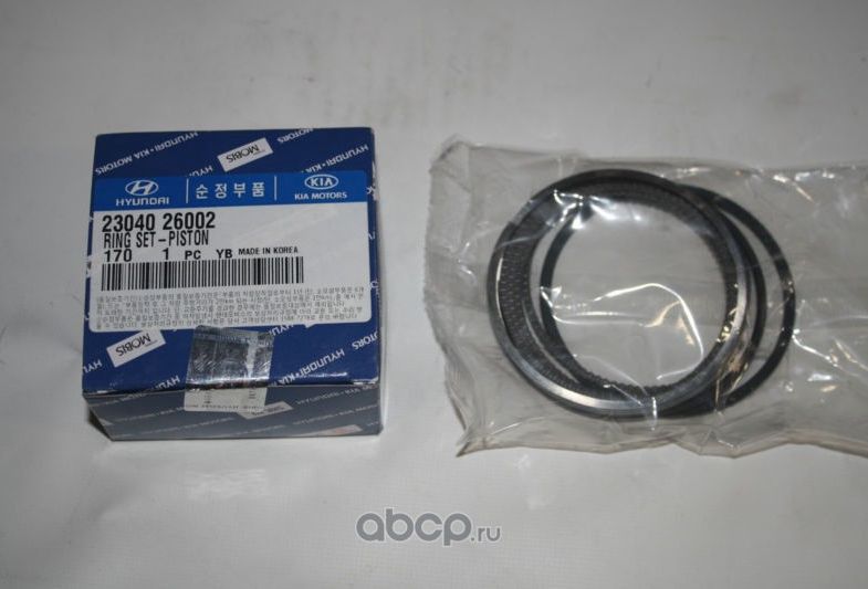 Поршневые кольца Hyundai / KIA. Артикул 2304026002