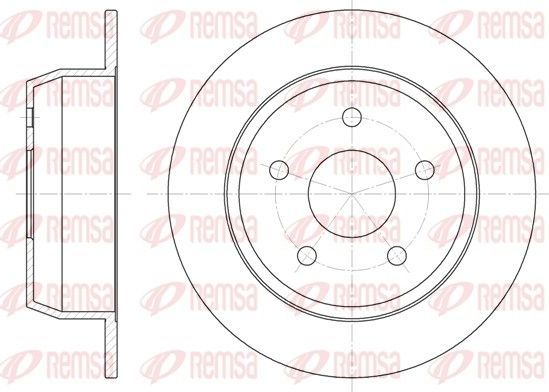 Тормозной диск Remsa задний для Jeep Grand Cherokee II (WJ) 1999-2005. Артикул 6628.00