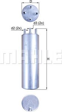 Топливный фильтр Mahle. Артикул KL 229/11