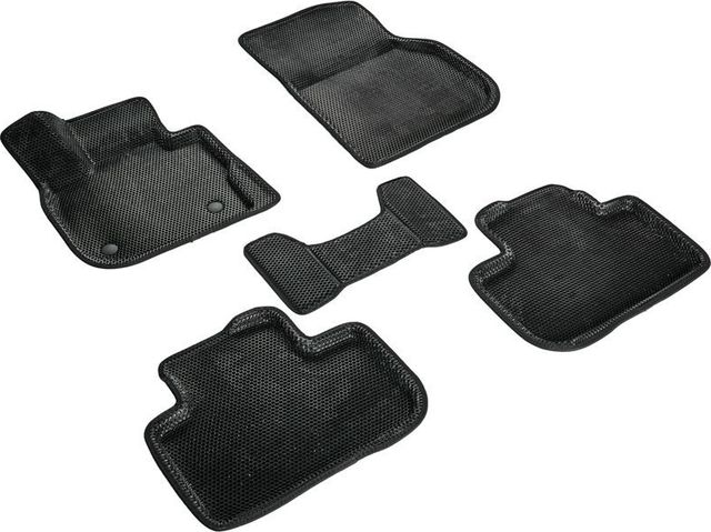 Коврики Seintex 3D EVA Соты для салона BMW X3 G01 2017-2026 ЧЕРНЫЕ. Артикул 98671