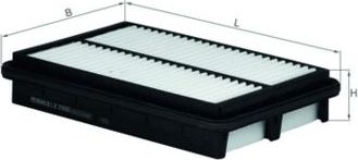 Воздушный фильтр Mahle для Hyundai Sonata VI (YF) 2009-2014. Артикул LX 2906