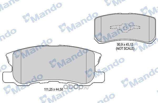 Колодки торм. (Mando). Артикул MBF015717