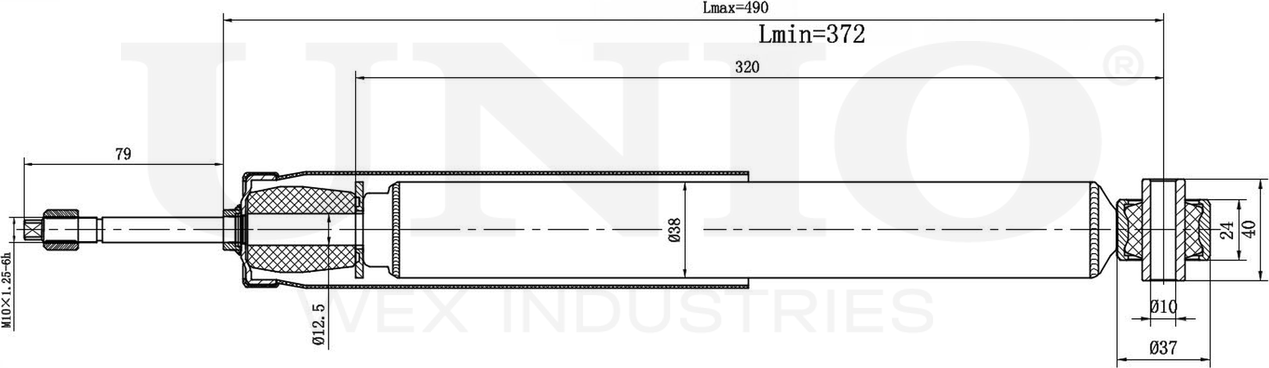 Амортизатор подвески (Unio). Артикул SAB-10665