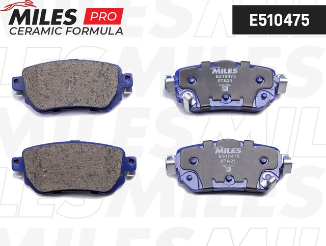 Тормозные колодки Miles (Керамика). Артикул E510475