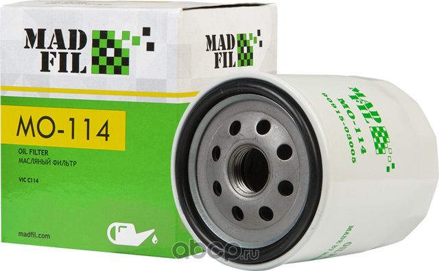 ФИЛЬТР МАСЛЯНЫЙ TOYOTA FORD SKODA MAZDA (Madfil). Артикул MO114