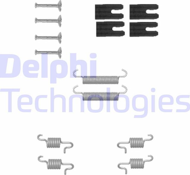 Комплект монтажный тормозных колодок Delphi. Артикул LY1338