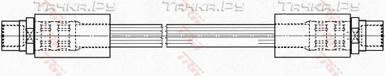 Тормозной шланг TRW передний правый/левый для Audi A6 III (C6) 2004-2011. Артикул PHA489
